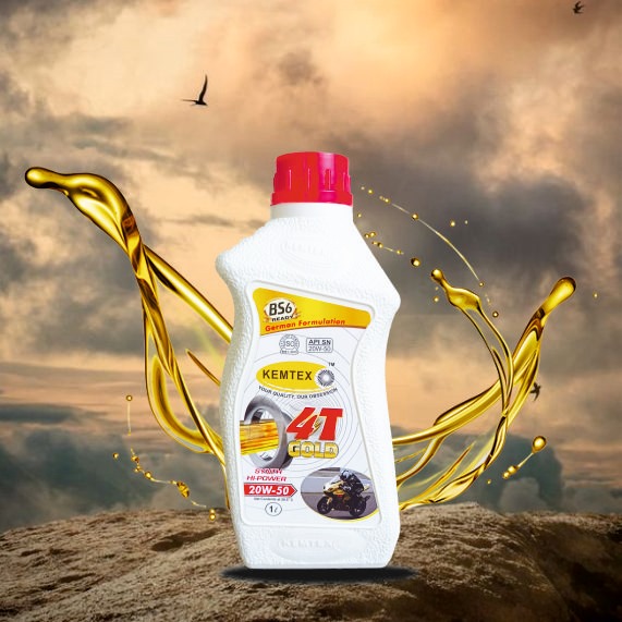 Kemtex 4T Gold 20W-50 motorcycle engine oil